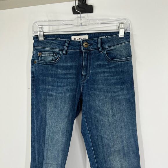 DL1961 Mid-Rise Mara Instasculpt Straight Ankle Jeans in Alias - Picture 2 of 7